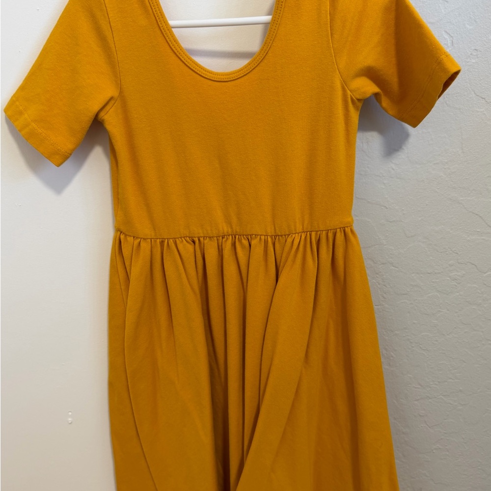Sunny Mustard Dress for Kids